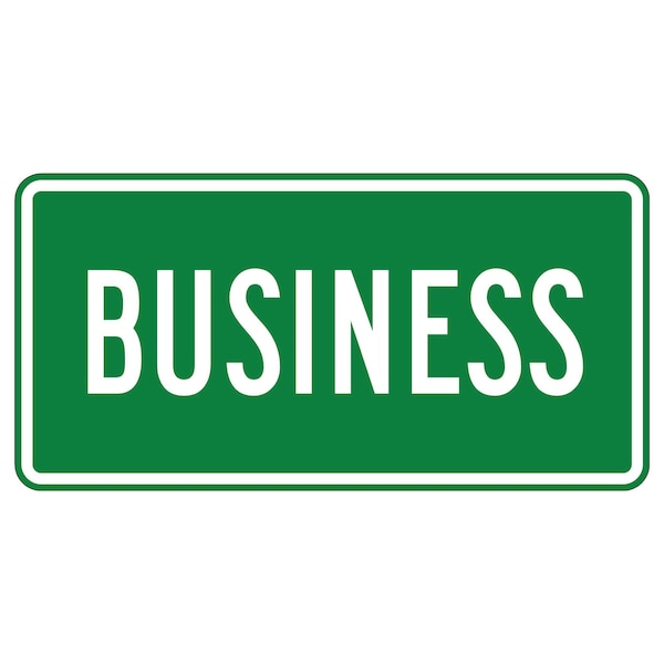 Sign Solutions Usa 12 in Height, 24 in Width, Aluminum, Horizontal Rectangle DUS08DWT2412M4-3GW - main